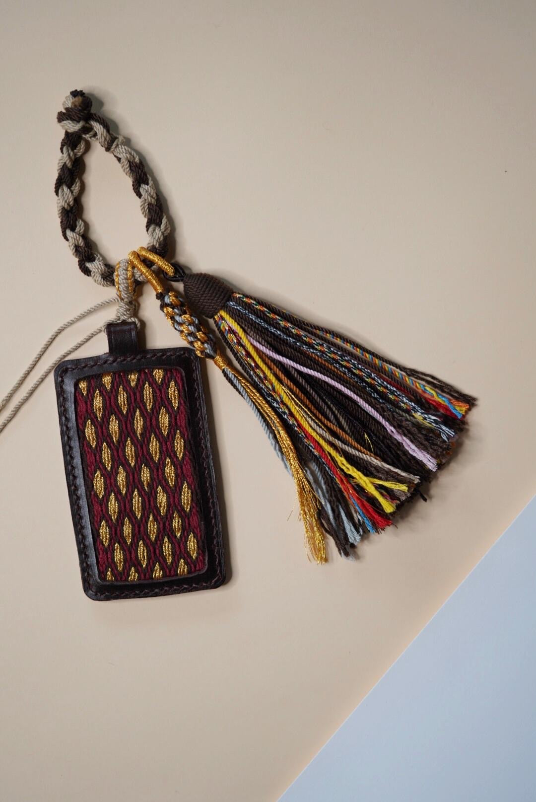 Tibetan card weaving traditional patterns handmade luggage tags & bag hanging