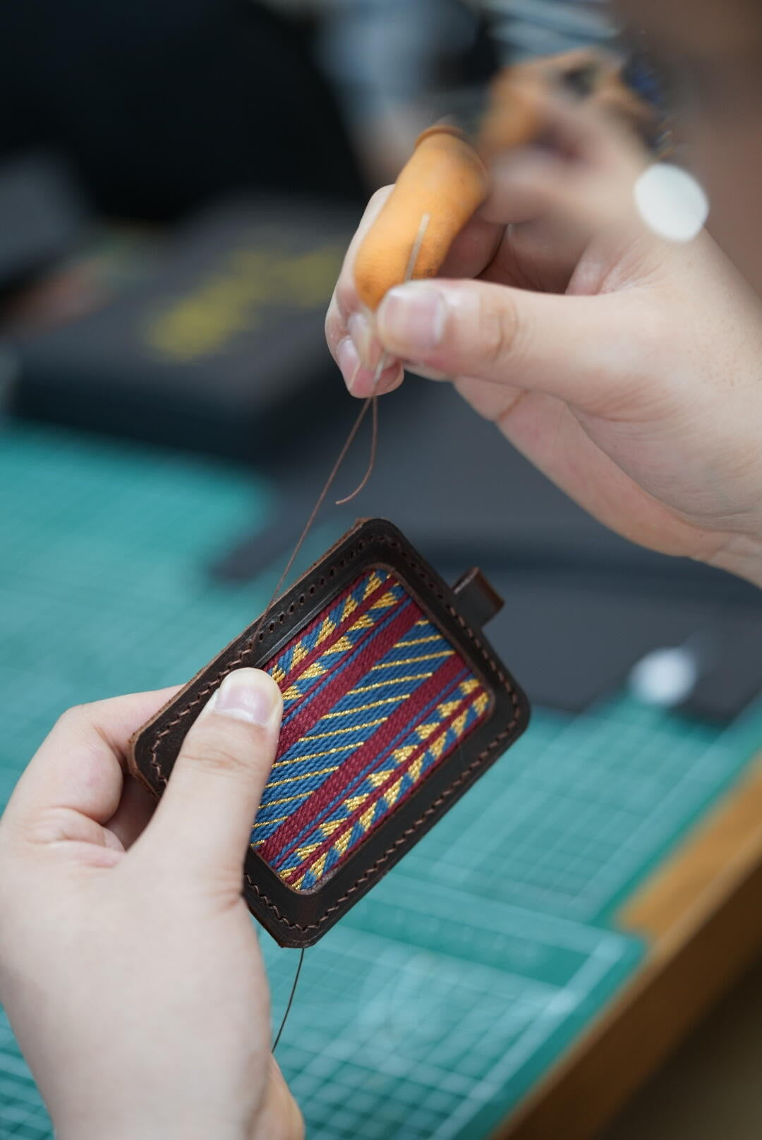 Tibetan card weaving traditional patterns handmade luggage tags & bag hanging