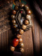 Star Moon Bodhi Chen Seed & Tibetan Weaving Rope