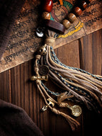Star Moon Bodhi Chen Seed & Tibetan Weaving Rope