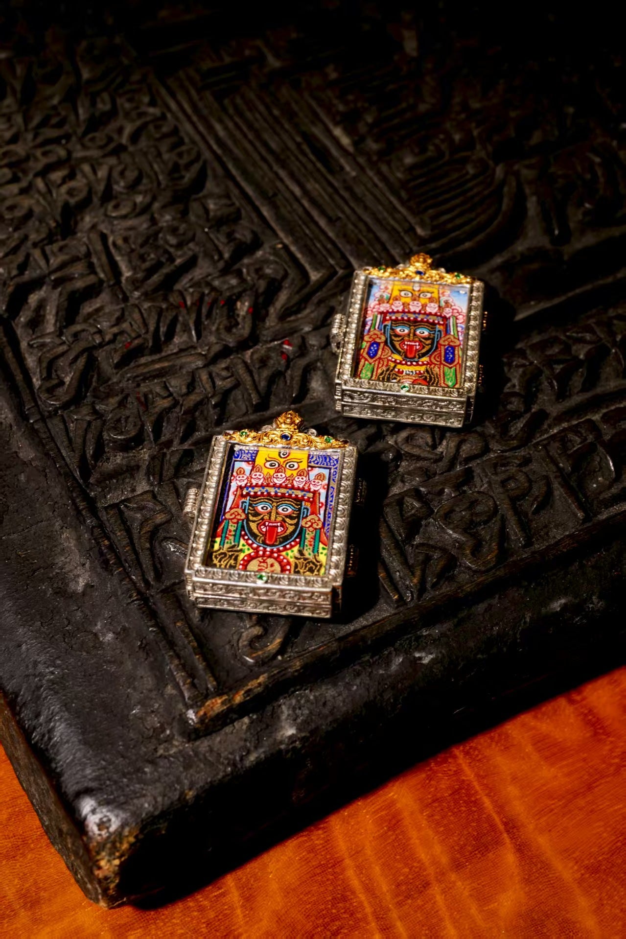 Zakiram Thangka Necklace: Portable Sacred Buddhist Mandala