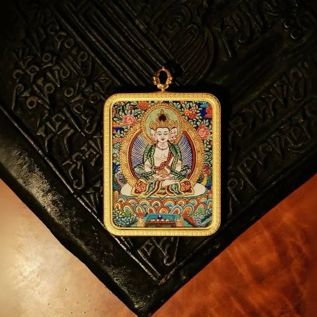 Cosmic Sun Thangka · Vairocana Buddha (For SHEEP/MONKEY Soul)