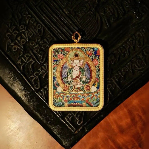 Cosmic Sun Thangka · Vairocana Buddha (For SHEEP/MONKEY Soul)